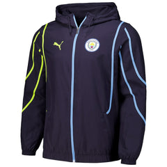 Manchester City 2024/25 Pre-Match Anthem dryCELL Full-Zip Hoodie Jacket - Puma Navy