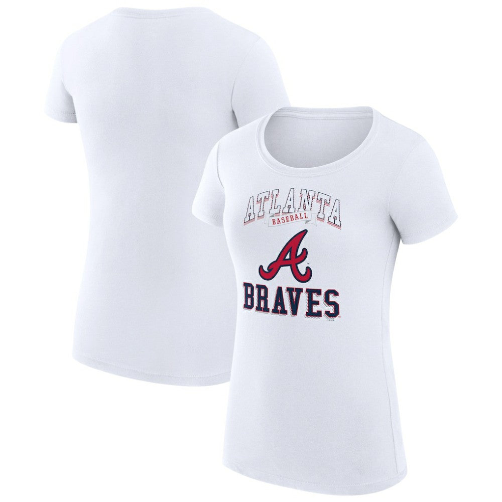 MLB Atlanta Braves G-III 4Her by Carl Banks Women's Super-Slim Fit Lightweight Team Logo Graphic T-Shirt