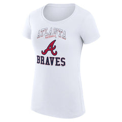 MLB Atlanta Braves G-III 4Her by Carl Banks Women's Super-Slim Fit Lightweight Team Logo Graphic T-Shirt