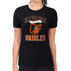 MLB Baltimore Orioles G-III 4Her by Carl Banks Women's Super-Slim Fit Lightweight Team Logo Graphic T-Shirt