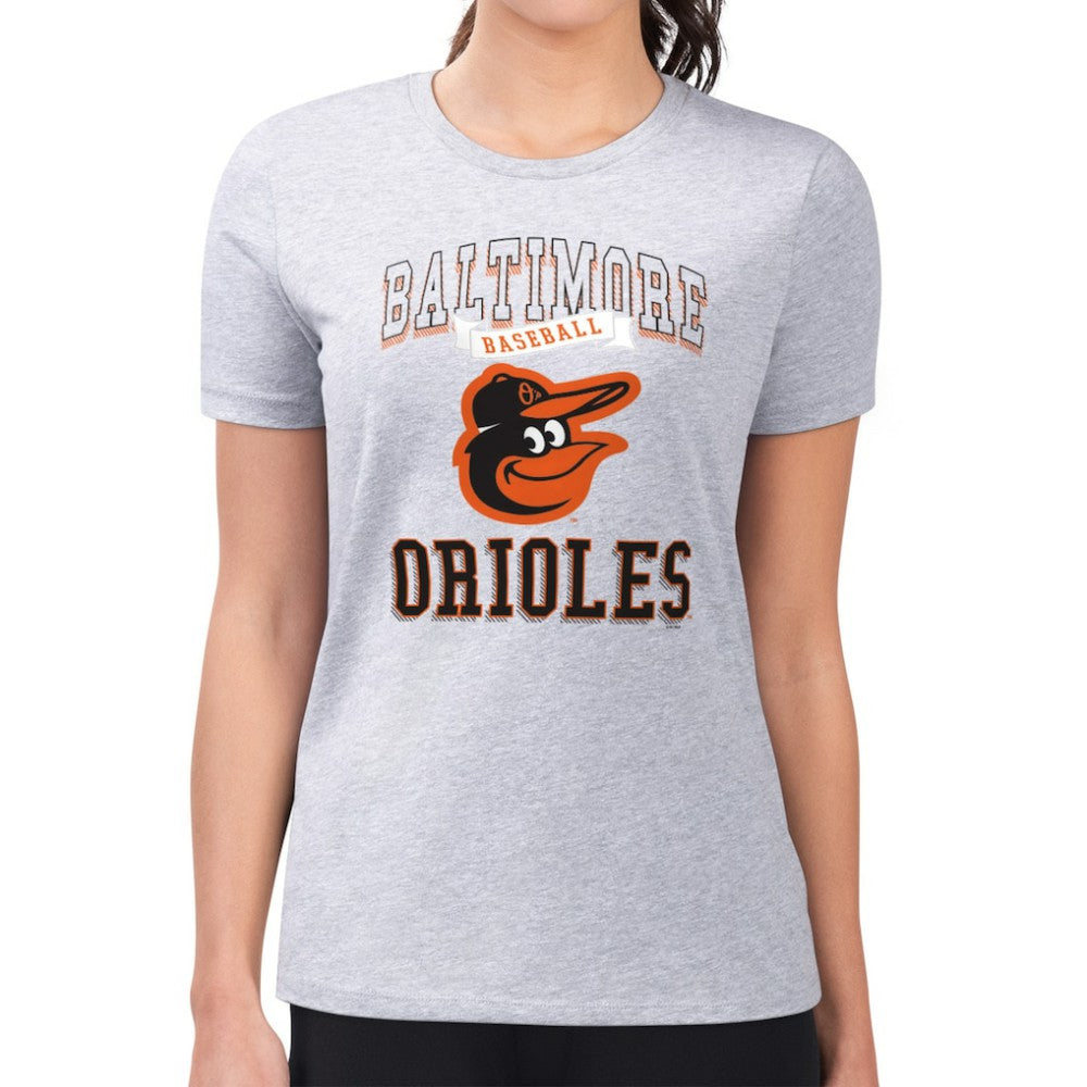 MLB Baltimore Orioles G-III 4Her by Carl Banks Women's Super-Slim Fit Lightweight Team Logo Graphic T-Shirt