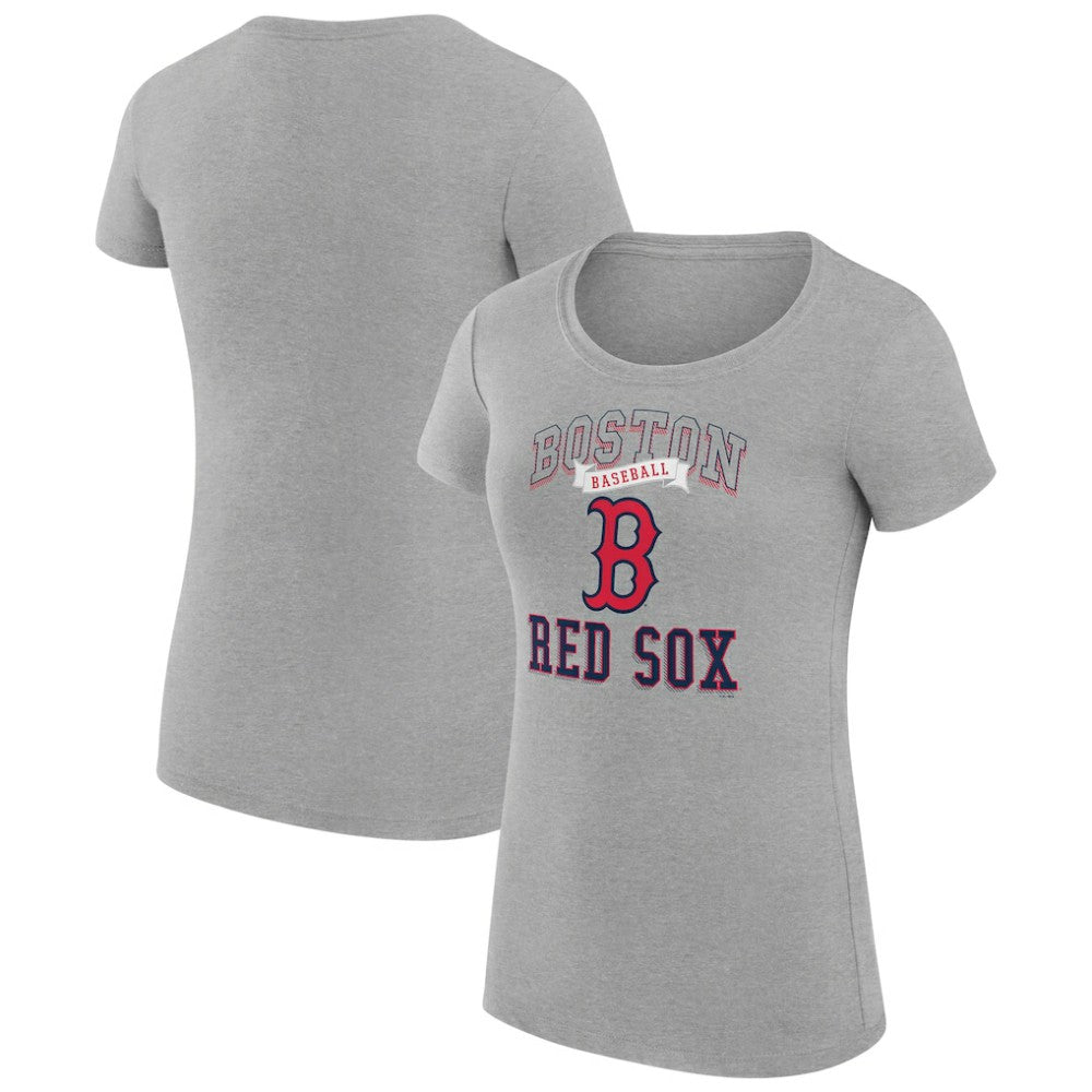 MLB Boston Red Sox G-III 4Her by Carl Banks Women's Super-Slim Fit Lightweight Team Logo Graphic T-Shirt