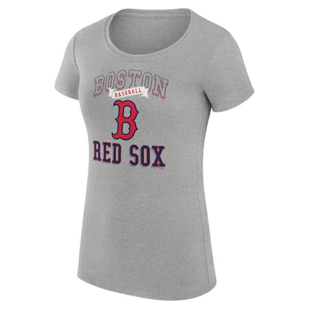 MLB Boston Red Sox G-III 4Her by Carl Banks Women's Super-Slim Fit Lightweight Team Logo Graphic T-Shirt