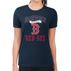 MLB Boston Red Sox G-III 4Her by Carl Banks Women's Super-Slim Fit Lightweight Team Logo Graphic T-Shirt