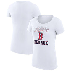 MLB Boston Red Sox G-III 4Her by Carl Banks Women's Super-Slim Fit Lightweight Team Logo Graphic T-Shirt