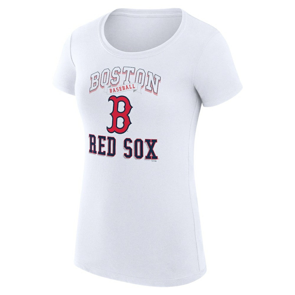 MLB Boston Red Sox G-III 4Her by Carl Banks Women's Super-Slim Fit Lightweight Team Logo Graphic T-Shirt