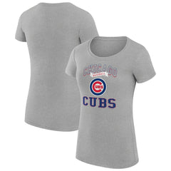 MLB Chicago Cubs G-III 4Her by Carl Banks Women's Super-Slim Fit Lightweight Team Logo Graphic T-Shirt