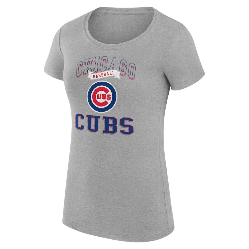 MLB Chicago Cubs G-III 4Her by Carl Banks Women's Super-Slim Fit Lightweight Team Logo Graphic T-Shirt