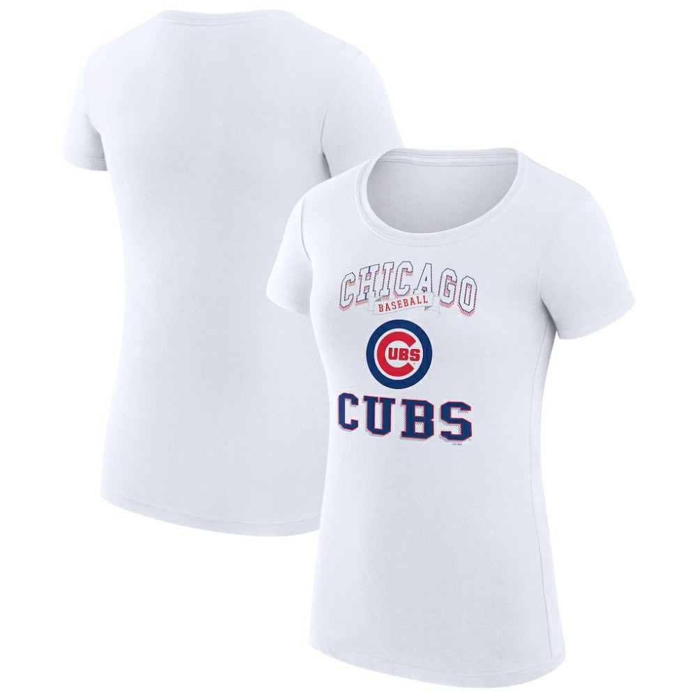 MLB Chicago Cubs G-III 4Her by Carl Banks Women's Super-Slim Fit Lightweight Team Logo Graphic T-Shirt