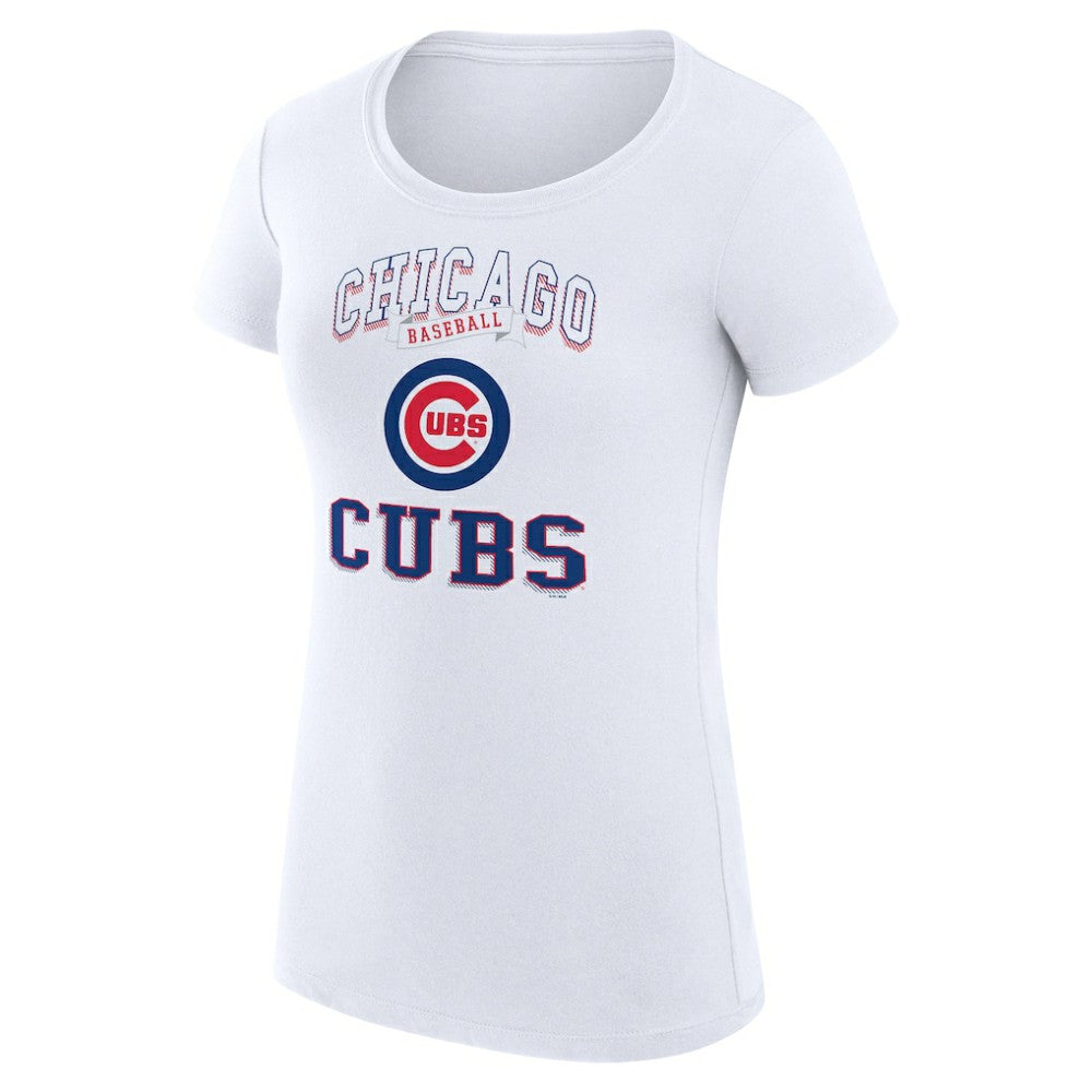 MLB Chicago Cubs G-III 4Her by Carl Banks Women's Super-Slim Fit Lightweight Team Logo Graphic T-Shirt