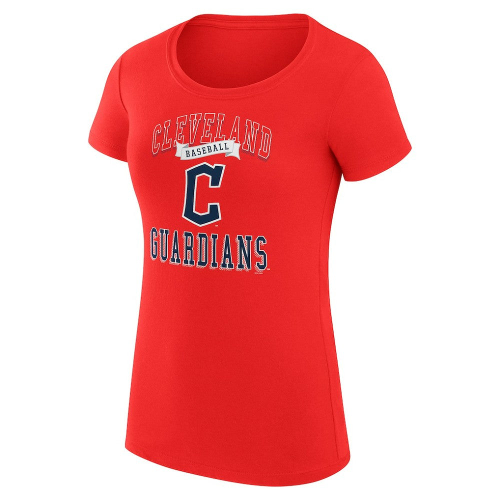 MLB Cleveland Guardians G-III 4Her by Carl Banks Women's Super-Slim Fit Lightweight Team Logo Graphic T-Shirt