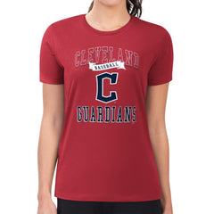 MLB Cleveland Guardians G-III 4Her by Carl Banks Women's Super-Slim Fit Lightweight Team Logo Graphic T-Shirt