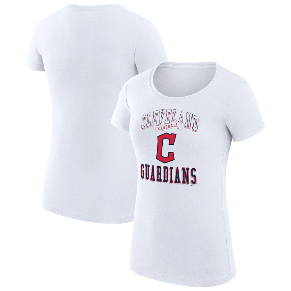 MLB Cleveland Guardians G-III 4Her by Carl Banks Women's Super-Slim Fit Lightweight Team Logo Graphic T-Shirt