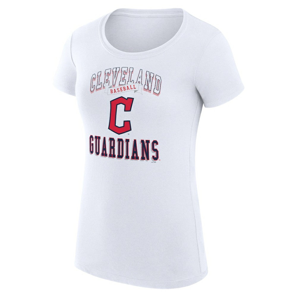 MLB Cleveland Guardians G-III 4Her by Carl Banks Women's Super-Slim Fit Lightweight Team Logo Graphic T-Shirt