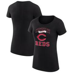MLB Cincinnati Reds G-III 4Her by Carl Banks Women's Super-Slim Fit Lightweight Team Logo Graphic T-Shirt