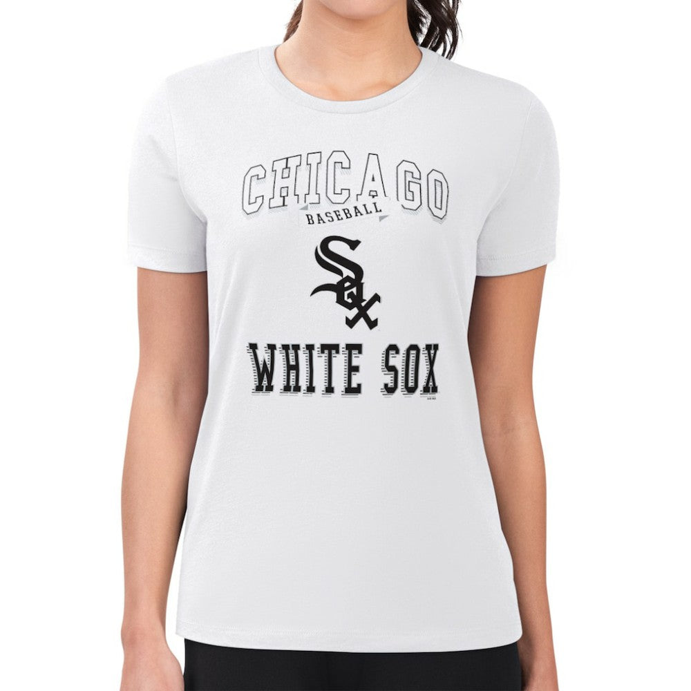 MLB Chicago White Sox G-III 4Her by Carl Banks Women's Super-Slim Fit Lightweight Team Logo Graphic T-Shirt