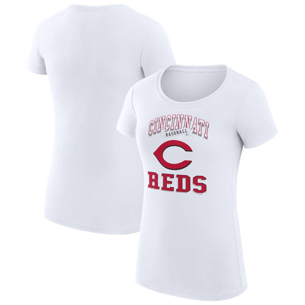MLB Cincinnati Reds G-III 4Her by Carl Banks Women's Super-Slim Fit Lightweight Team Logo Graphic T-Shirt