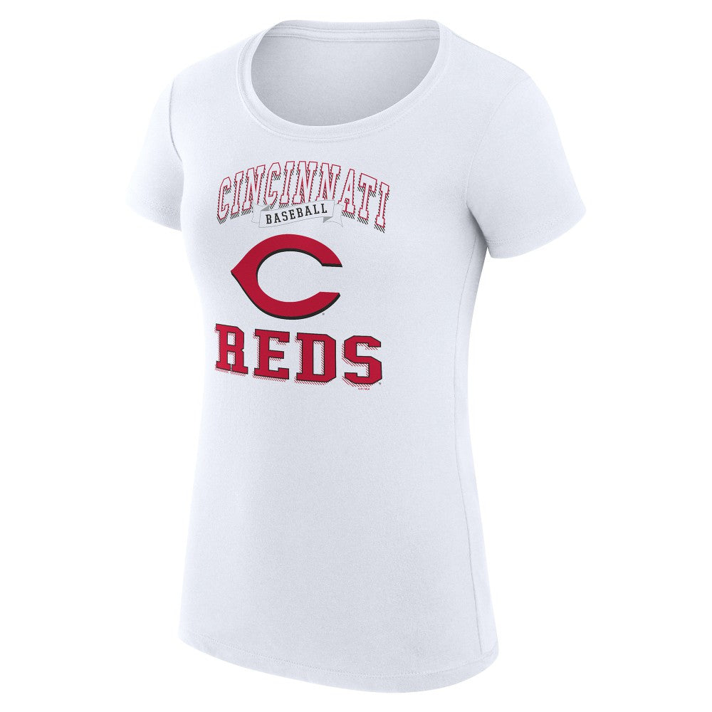 MLB Cincinnati Reds G-III 4Her by Carl Banks Women's Super-Slim Fit Lightweight Team Logo Graphic T-Shirt
