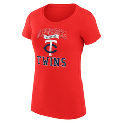 MLB Minnesota Twins G-III 4Her by Carl Banks Women's Super-Slim Fit Lightweight Team Logo Graphic T-Shirt