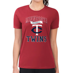 MLB Minnesota Twins G-III 4Her by Carl Banks Women's Super-Slim Fit Lightweight Team Logo Graphic T-Shirt