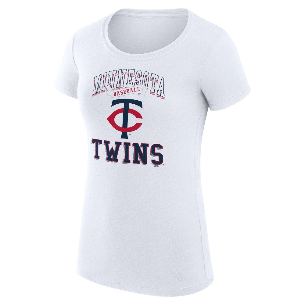MLB Minnesota Twins G-III 4Her by Carl Banks Women's Super-Slim Fit Lightweight Team Logo Graphic T-Shirt