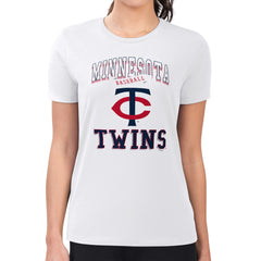 MLB Minnesota Twins G-III 4Her by Carl Banks Women's Super-Slim Fit Lightweight Team Logo Graphic T-Shirt