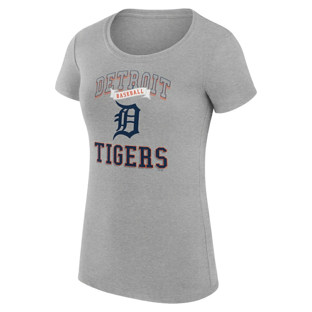 MLB Detroit Tigers G-III 4Her by Carl Banks Women's Super-Slim Fit Lightweight Team Logo Graphic T-Shirt