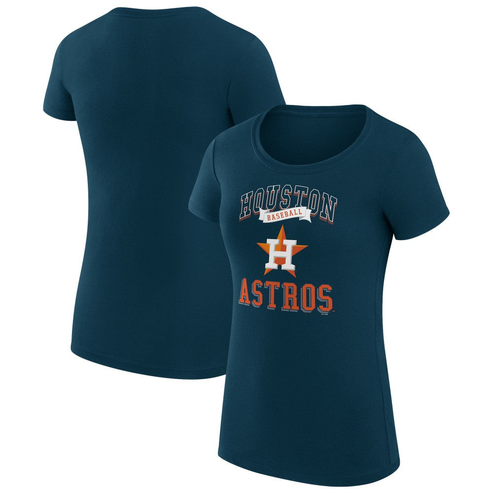 MLB Houston Astros G-III 4Her by Carl Banks Women's Super-Slim Fit Lightweight Team Logo Graphic T-Shirt