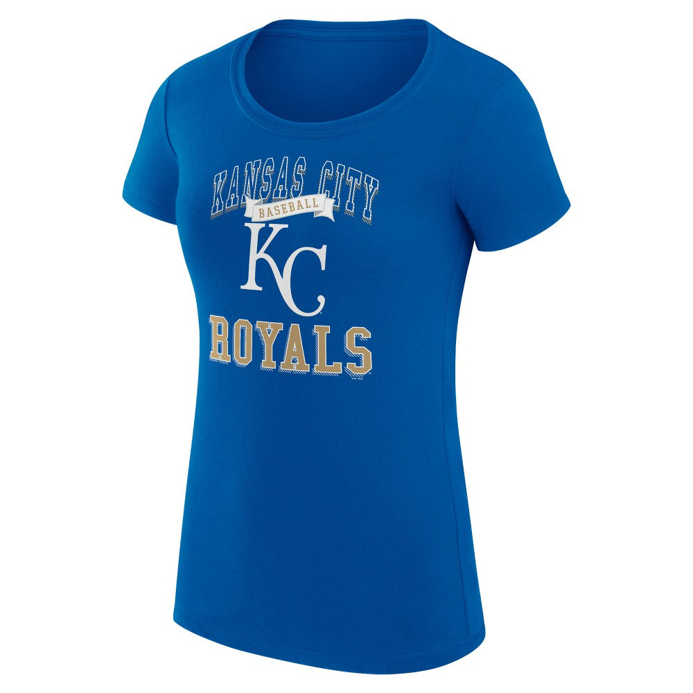 MLB Kansas City Royals G-III 4Her by Carl Banks Women's Super-Slim Fit Lightweight Team Logo Graphic T-Shirt