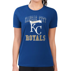 MLB Kansas City Royals G-III 4Her by Carl Banks Women's Super-Slim Fit Lightweight Team Logo Graphic T-Shirt