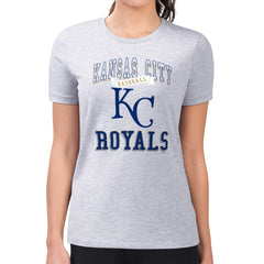 MLB Kansas City Royals G-III 4Her by Carl Banks Women's Super-Slim Fit Lightweight Team Logo Graphic T-Shirt