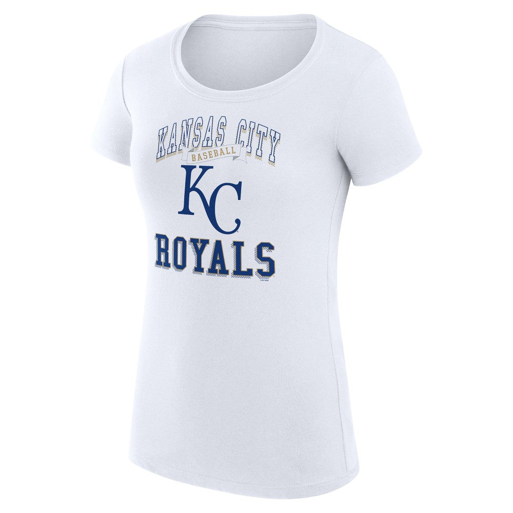 MLB Kansas City Royals G-III 4Her by Carl Banks Women's Super-Slim Fit Lightweight Team Logo Graphic T-Shirt