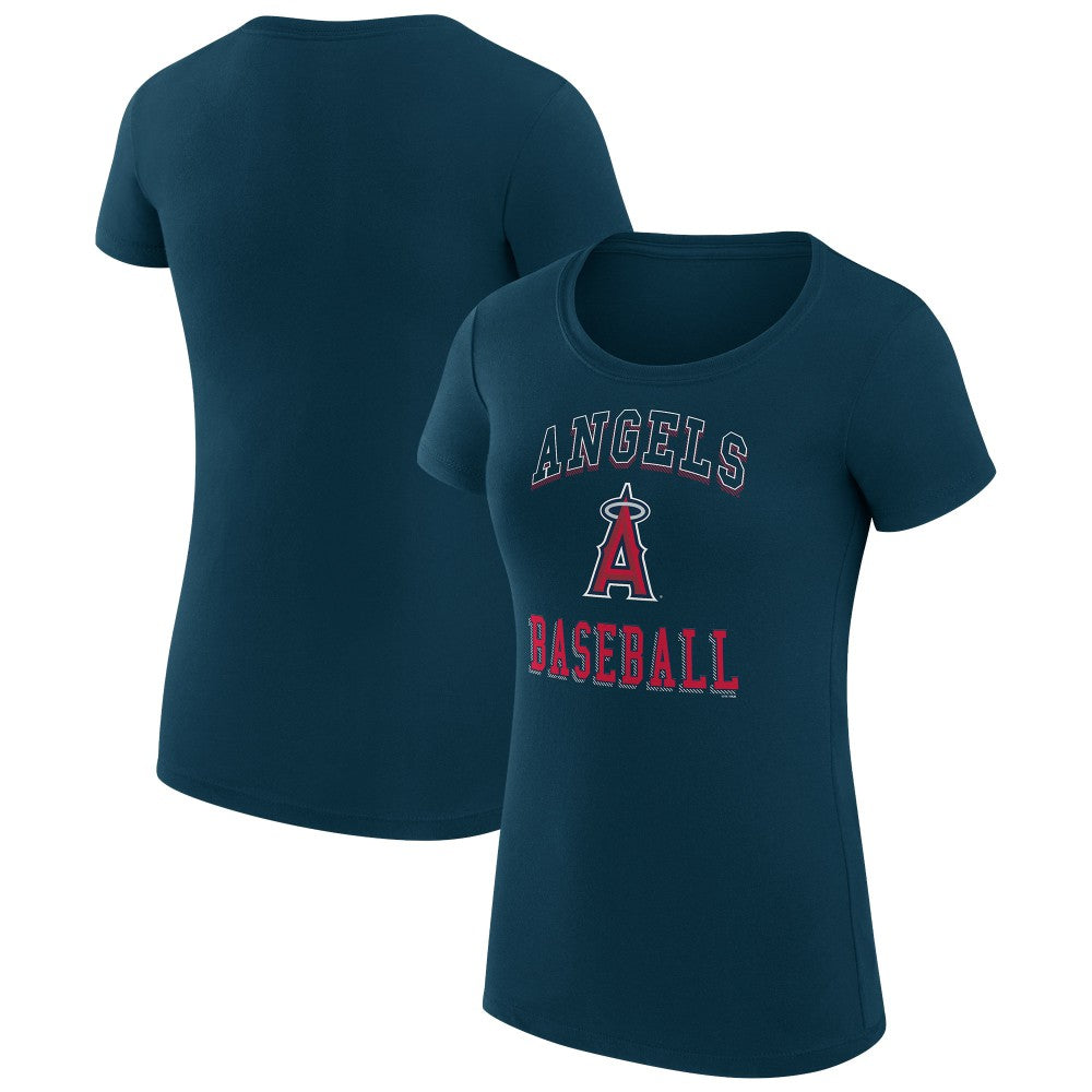 MLB Los Angeles Angels G-III 4Her by Carl Banks Women's Super-Slim Fit Lightweight Team Logo Graphic T-Shirt