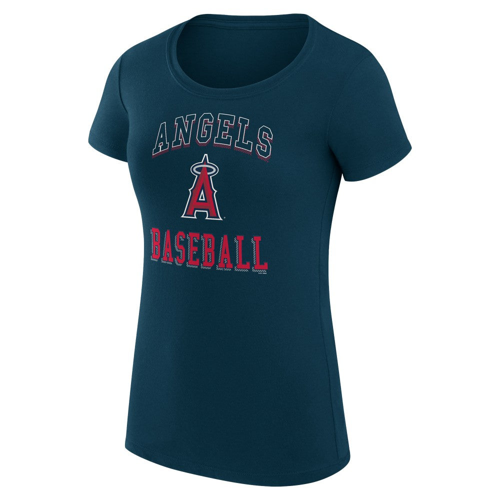 MLB Los Angeles Angels G-III 4Her by Carl Banks Women's Super-Slim Fit Lightweight Team Logo Graphic T-Shirt