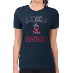 MLB Los Angeles Angels G-III 4Her by Carl Banks Women's Super-Slim Fit Lightweight Team Logo Graphic T-Shirt
