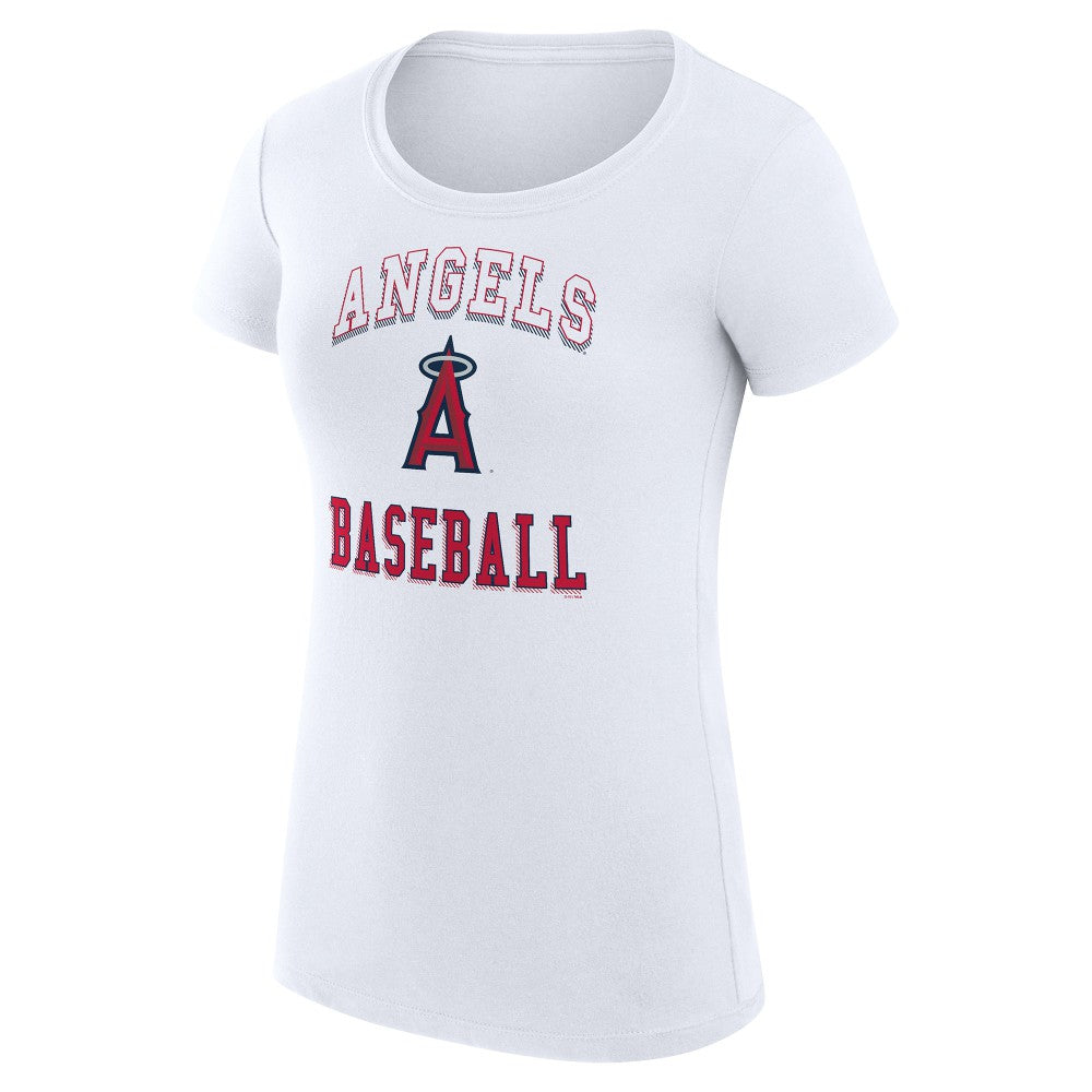 MLB Los Angeles Angels G-III 4Her by Carl Banks Women's Super-Slim Fit Lightweight Team Logo Graphic T-Shirt
