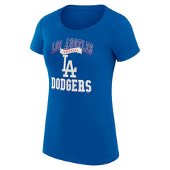 MLB Los Angeles Dodgers G-III 4Her by Carl Banks Women's Super-Slim Fit Lightweight Team Logo Graphic T-Shirt