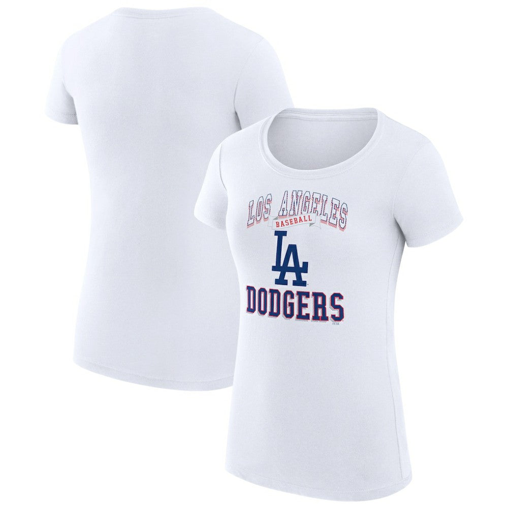 MLB Los Angeles Dodgers G-III 4Her by Carl Banks Women's Super-Slim Fit Lightweight Team Logo Graphic T-Shirt