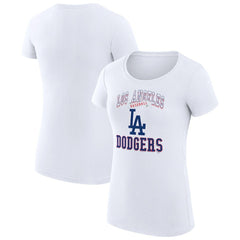 MLB Los Angeles Dodgers G-III 4Her by Carl Banks Women's Super-Slim Fit Lightweight Team Logo Graphic T-Shirt