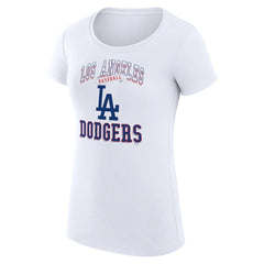 MLB Los Angeles Dodgers G-III 4Her by Carl Banks Women's Super-Slim Fit Lightweight Team Logo Graphic T-Shirt