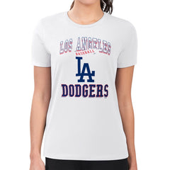 MLB Los Angeles Dodgers G-III 4Her by Carl Banks Women's Super-Slim Fit Lightweight Team Logo Graphic T-Shirt