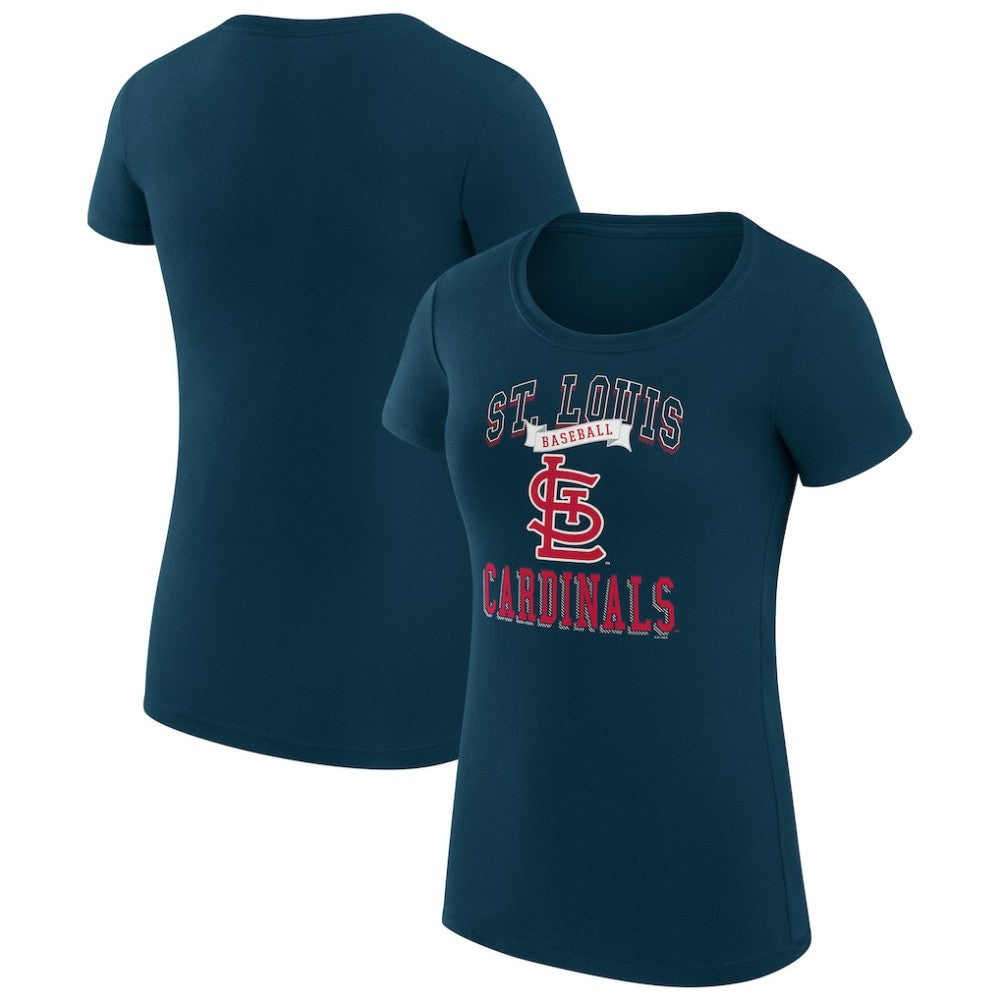MLB St. Louis Cardinals G-III 4Her by Carl Banks Women's Super-Slim Fit Lightweight Team Logo Graphic T-Shirt