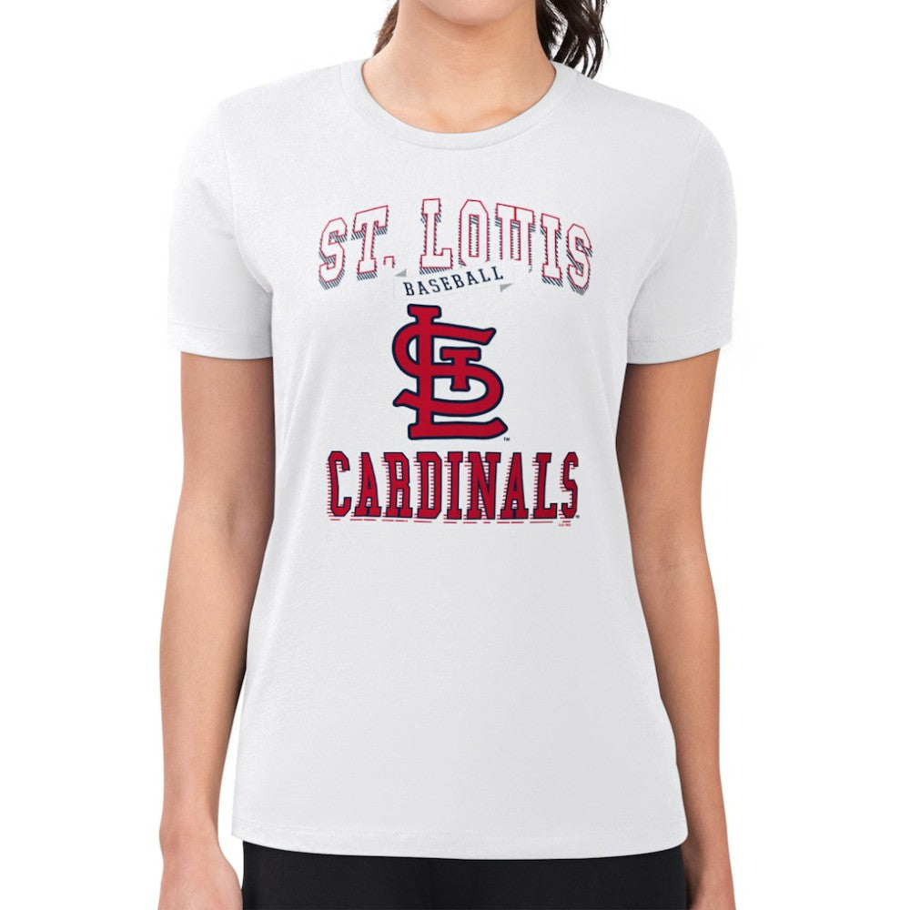 MLB St. Louis Cardinals G-III 4Her by Carl Banks Women's Super-Slim Fit Lightweight Team Logo Graphic T-Shirt