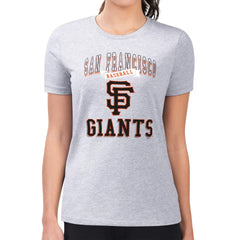 MLB San Francisco Giants G-III 4Her by Carl Banks Women's Super-Slim Fit Lightweight Team Logo Graphic T-Shirt