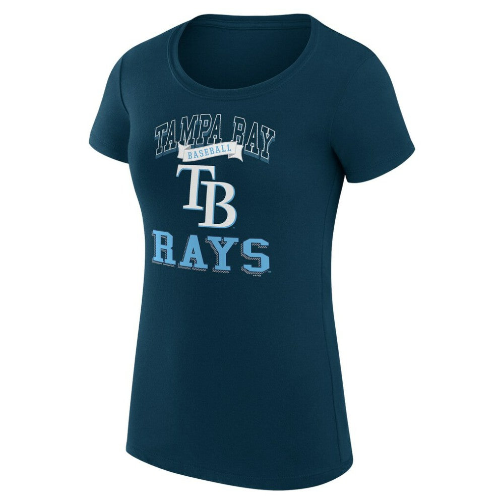 MLB Tampa Bay Rays G-III 4Her by Carl Banks Women's Super-Slim Fit Lightweight Team Logo Graphic T-Shirt