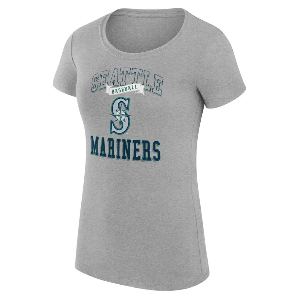 MLB Seattle Mariners G-III 4Her by Carl Banks Women's Super-Slim Fit Lightweight Team Logo Graphic T-Shirt