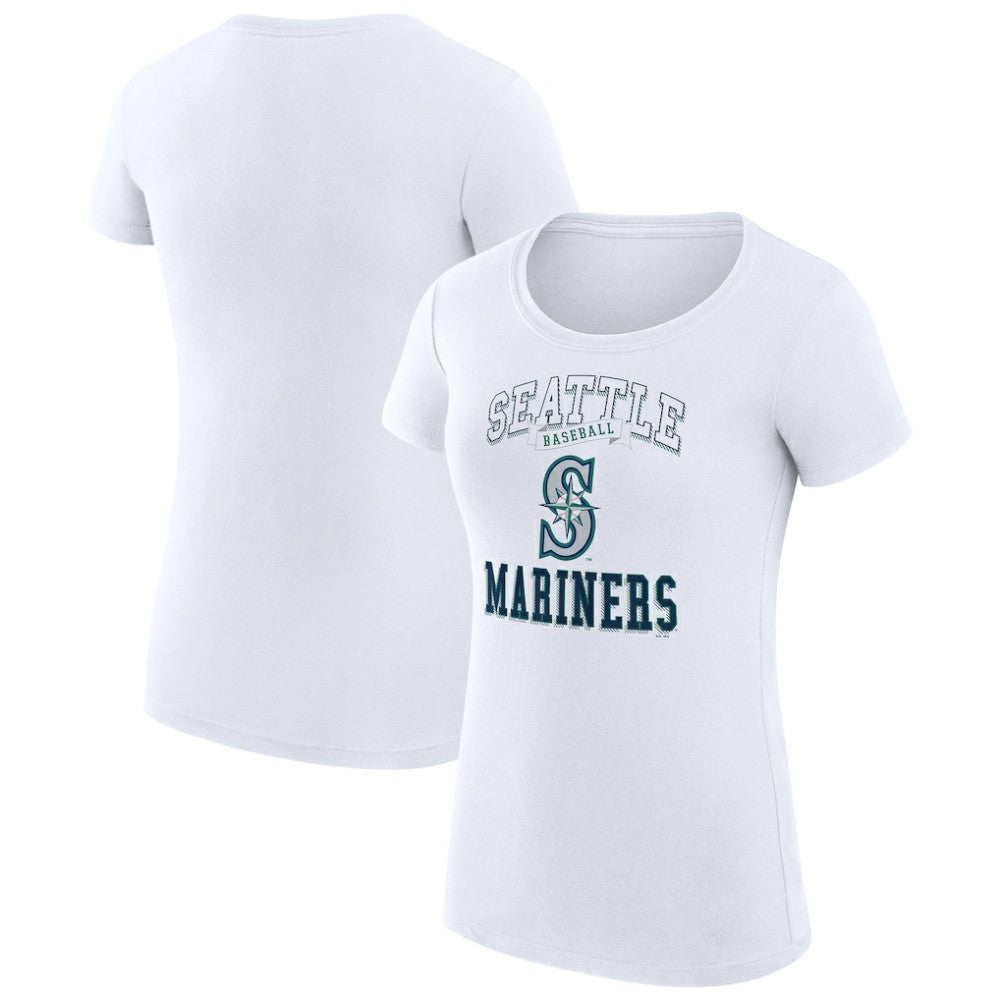 MLB Seattle Mariners G-III 4Her by Carl Banks Women's Super-Slim Fit Lightweight Team Logo Graphic T-Shirt