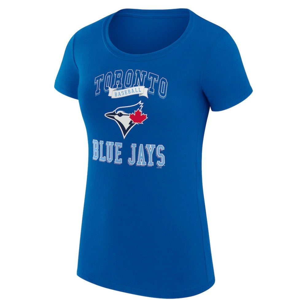 MLB Toronto Blue Jays G-III 4Her by Carl Banks Women's Super-Slim Fit Lightweight Team Logo Graphic T-Shirt