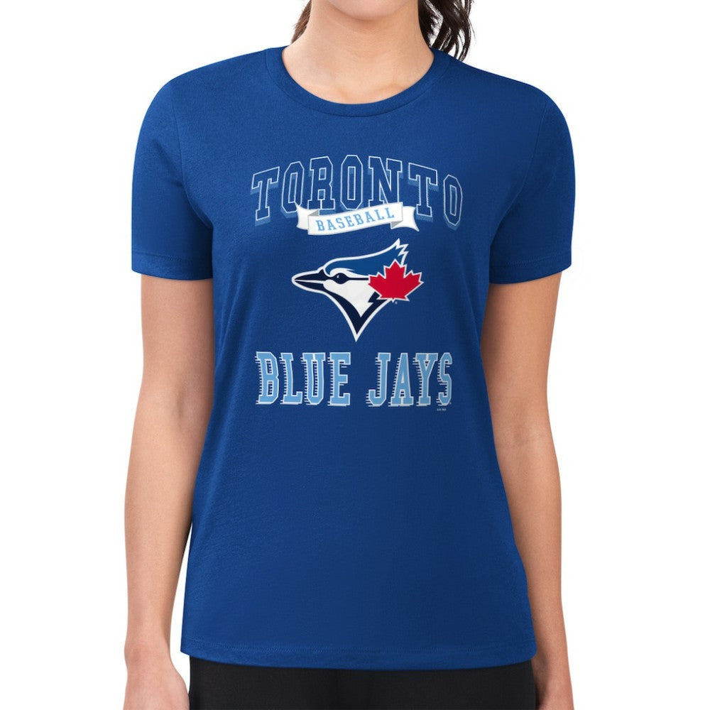 MLB Toronto Blue Jays G-III 4Her by Carl Banks Women's Super-Slim Fit Lightweight Team Logo Graphic T-Shirt
