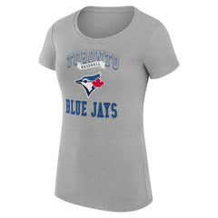 MLB Toronto Blue Jays G-III 4Her by Carl Banks Women's Super-Slim Fit Lightweight Team Logo Graphic T-Shirt